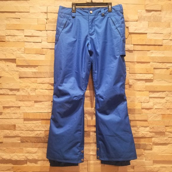 Burton Womens XL Blue Ski Snow Snowboard Winter Pants Snowsuit Bibs Suit Dryride